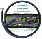 Atlantic Soaker Hose 100 FT x1/2" Garden Soaker Hose, Water Seeper Hoses for Foundation Watering, Garden Beds, Garden, Lawn and Plants by Atlantic