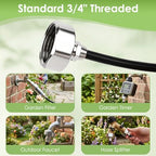 Gugxiom 75FT/23M Misters for Outside Patio, with 23 Mist Nozzles+3/4" Brass Adapter, Outdoor Misters for Patio Cooling, for Garden Patio Backyard Greenhouse Horse Corral (23 Meters (75 ft)) - Image 3