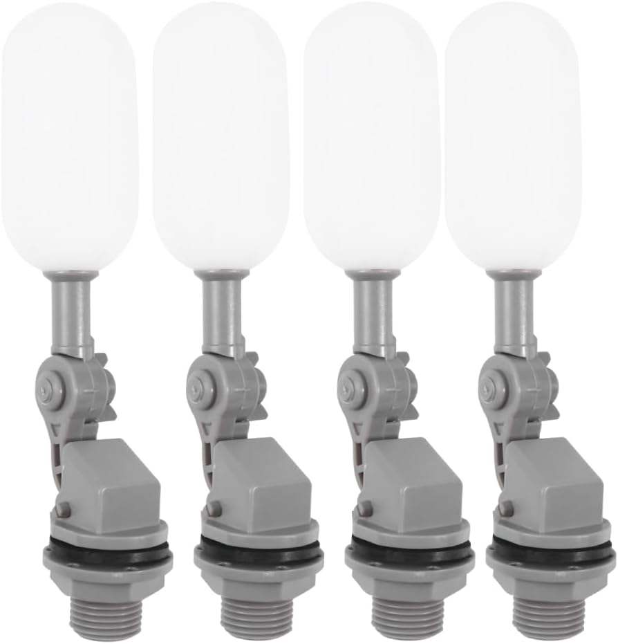 Garneck 4pcs Thread Diameter Floating Ball Shut Off Valve Automatic Water Level Control Valve for Humidifier Tank Cooling Tower and Water Tower Home Use by GARNECK