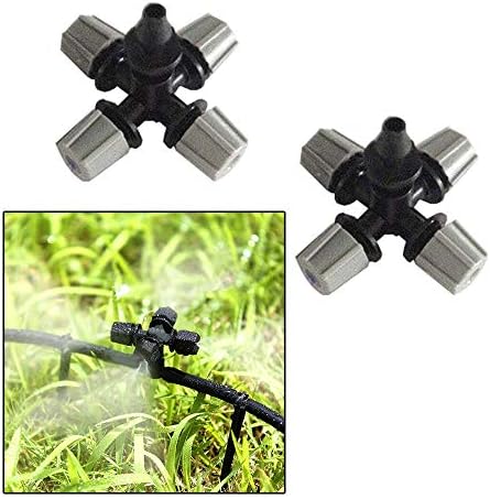Pressure atomizing misting Sprayer, Garden Sprinkler Watering Irrigation Garden Misting Sprinkler Greenhouse Humidifier Plant Mist Nozzle Sprinkler Garden Tool 10pcs Mist Nozzle - Image 6