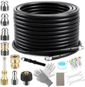 Sewer Jetter Kit for Pressure Washer, 50FT 5800PSI Drain Jetter Hose Kit by Unknown