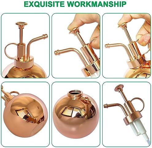 Plant Mister Spray Bottle Stainless Steel Plant Sprayer, Small Watering can Plant Spray Bottle Modern Gardening Tools for Indoor Potted Plants Watering and Spraying - Image 3