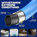 INVICTUS 100 Ft Garden Hose with Sprayer Nozzle, 2-Layer Heavy Duty Drinking RV Water Hose 100 Ft x 5/8 in. Flexible, Lightweight, NON Expandable, Kink Resistant, Easy Connect Fittings - Image 4