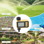 Qinlorgo Single Outlet Solar Hose Watering Timer, Automatic Irrigation Water Timer with Rain Sensor Rechargeable Sprinkler for Garden, Courtyard, Patio, Balcony & Villa - Image 5