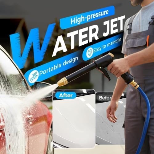 2026 Upgraded High Pressure Water Gun Nozzle with Three Adjustable Spray Patterns,Multi Purpose Household Jet Spray Nozzle for Garden Irrigation,Yard Cleaning,Car Washing,High Pressure Sprayer. (1) - Image 3
