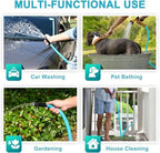 Garden-Hose 200ft x 5/8 in Heavy Duty, Lightweight and Flexible Water Hose, Burst 600 psi, Kink-less Hybrid Rubber Hose for Backyard, 3/4'' Solid Metal Fittings for All Your Watering Need - Image 7