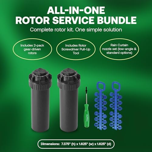 Rain Bird 5000 Rotor with Nozzle Tree 2 Pack + Rotor Screwdriver Tool - Image 5