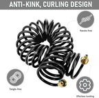 Pangda Expandable Coil Garden Hose 100 ft with Spray Nozzle, Black - Image 6