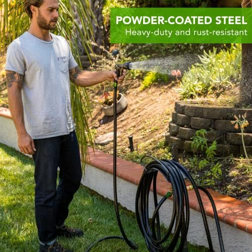 Yard Butler 100049499 Hose Hanger with Faucet, Green - Image 4