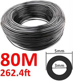 Micro Irrigation Hose, PVC Micro Drip Irrigation Garden Watering Hose 1/8 inch 3/5mm 10m-100m for Plants Flower(80M) - Image 2