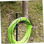 Portable Garden Hose Stand with Iron Holder, Black Outdoor - Image 6