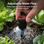30 Pack Shrub Sprinkler Heads,360 Degree Full Circle Water Spray Nozzle for 1/2 Inch Male Thread,Adjustable Water Flow Mushroom Irrigation Bubbler for Yard Lawn Shrubs & Garden (30pcs Black) - Image 3