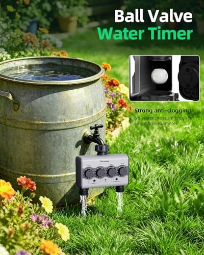2 Zone Ball Valve Hose Water Timer Brass Inlet Sprinkler No Water Pressure - Image 3