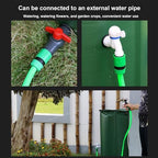Rain Barrel, Portable Outdoor Water Storage Tank, Large Capacity Rain Water Collection Barrel with Filter Two Spigots and Overflow Kit, PVC Water Rain Catcher Barrel(Green,50 * 90cm) - Image 6