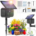 LCD Display Solar Drip Irrigation System Kit, 30 Working Modes & 10 Watering Interval Solar Powered Drip Irrigation Kit Supports 15 Potted Plants, 2200mAh Automatic Watering System for Garden by CreationcomesfromlifeSrygeryproductsarebuiltontherealneedsofcustomers