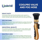 Underhill CoolPro Valve and Fog Nozzle for Cooling Turf, Garden Hose Nozzle Sprayer, 4-6 GPM 70 PSI, Heavy-Duty Rubber, 25-ft Pattern, HNC075 - Image 3