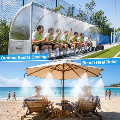 Bluepro 50FT Portable Misting System,Outdoor Water Cooling Mister with Pump - Image 4