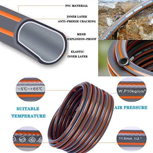 Hose Reels Garden Take-up Reel Car Wash Hose Winch Artifact Wall-Mounted Water Storage Car Outdoor Affordable Water Pipe Set (Color : Hose Reel+60M Pipe) - Image 5