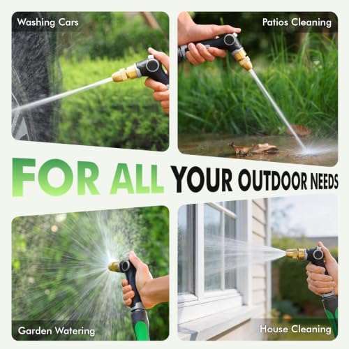 RESTMO Garden Hose Nozzle, Heavy Duty Water Hose Sprayer for Outdoor - Image 5
