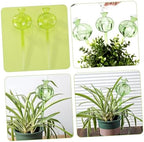2pcs Cactus Shaped Glass Self Watering Stakes for Plants - Image 2