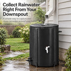 Rain Catchers for Outside, 53 Gallon Collapsible Rain Barrel with Spigot - Image 3