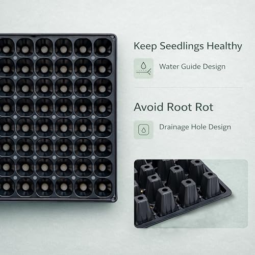 Gardzen 10 Pack 128 Cell Seed Starter Trays - Image 5