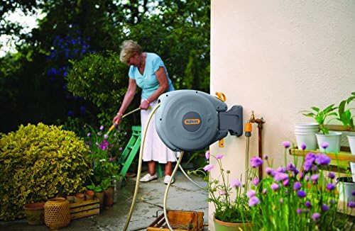 HOZELOCK - Auto Reel Wall-Mounted Reel 10m: Easy to Install, Child-Lock, Auto-Rewind, Ready-to-use Reel with Nozzle, Fittings, Hozelock Hose and Accessories Included - 5 Year Guarantee* [2485R0000] - Image 2