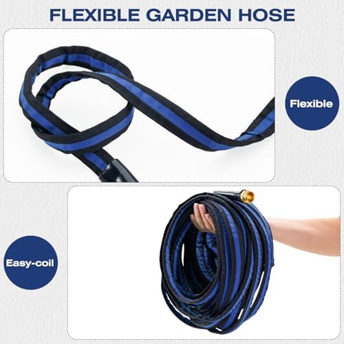 75 FT Garden Hose, Non-Expanding Water Hose - Image 5