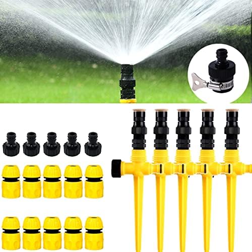 360° Rotation Auto Irrigation System Garden Lawn Sprinkler Patio by Bonseor