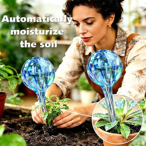 Self Watering Globes for Plant, Large Glass Outdoor Plant Watering Devices - Image 3