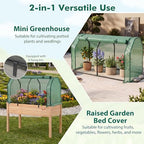 Happygrill Portable Mini Greenhouse with Roll-up Zipper Door & PE Cover - Image 4