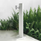 304 Stainless Steel Cylindrical Vertical Garden Water Column with Hose Stand ,Outdoor Anti-Freeze Faucet Column Watering Fountain Irrigation Post,Yard Water Dispenser Hydrant Floor Mount Water Tap by Unknown