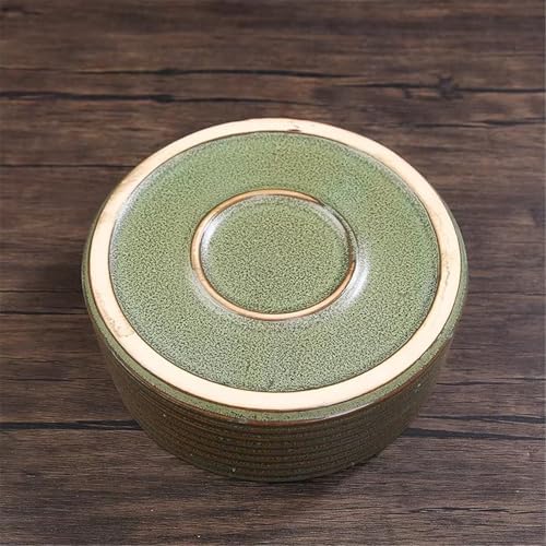 Plant Trays Indoor Outdoor Flower Arranging Saucer with Striped Vintage Rough Pottery Deep Tray - Image 5