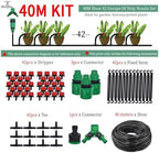 Garden Supplies 50M-5M DIY Drip Irrigation System Automatic Watering Garden Hose Micro Drip Watering Kits with Adjustable Drippers Nozzle(KIT001-40M) - Image 2