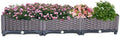 YSUEFIJO Planter Box Outdoor Raised, Raised Garden Bed for Vegetables, Garden Bed Kit Plastic, with Drainage Holes, for Flowers, Herbs, Fruits by WELCOMETOYSUEFIJO