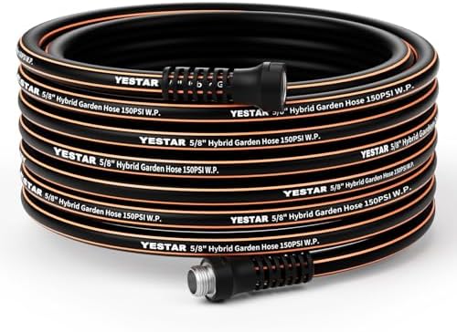 Garden Hose 50 ft x 5/8",Heavy Duty Water Hose by Garden