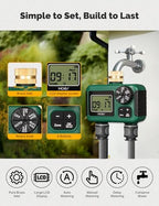 MOES 2 Zone Sprinkler Timer for Garden Hose,Brass Inlet Water Timer - Image 4