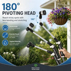 Heavy Duty 16 Inch Metal Watering Wand Garden Hose 9 Spray Patterns - Image 4