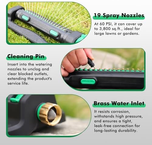 RESTMO Turbo Oscillating Sprinklers for Yard,Sprinkler with Weighted Base - Image 5