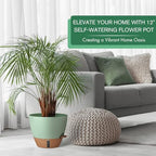 8/10/12 Inch Self Watering Pots for Indoor/Outdoor Plants with Drainage - Image 2