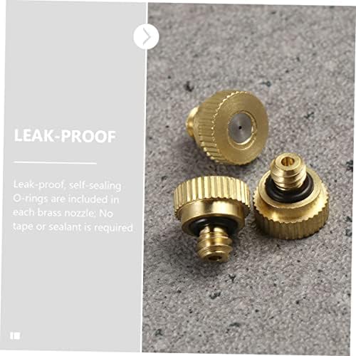 BESPORTBLE 60pcs Brass Misting Nozzle Replacement for Garden Sprayer Low Pressure Atomizing Nozzle - Image 5