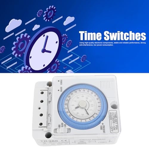 Mechanical Timer Automatic 24 Hours Low Power Consumption Time Switch Water Heaters Breeding 100‑240VAC - Image 2