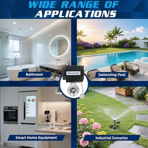 3/4" WiFi Water Shutoff Valve - 5V DC Smart Remote Control Water Valve Timer, Stainless Steel Construction, App & Mobile Remote Control, NSF Certified, IP67 - Image 4