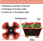 GameXcel Vertical Planter Tower - 6 Tier Stackable Garden Planters with Wheels and Tools Plant Pots for Strawberry Herb Flower and Vegetable Indoor Outdoor Use Red - Image 3