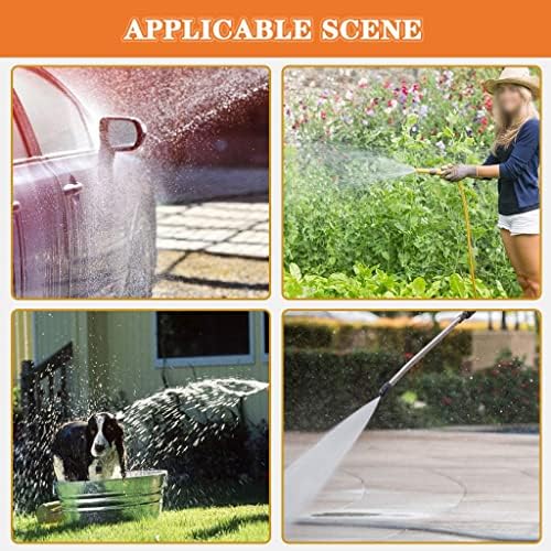 Hose Reel Cart Garden Hose Reels for Outside Retractable Multifunctional Wall Mounted Hose Cart, Garden Hosemobile with Water Gun, Car Wash Tool Set, Pipe Storage Rack (Color : A, Size : Hose Cart+1 - Image 7