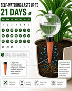 4 Pack 26 oz Extra Large Plant Self Watering Globes with Caps - Image 3
