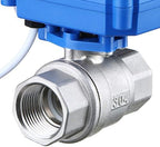 U.S. Solid Motorized Ball Valve- 3/4" NSF Certified 304SS Ball Valve with Manual Function, Full Port, 9-24V AC/DC and 2 Wire Auto Return Setup - Image 5