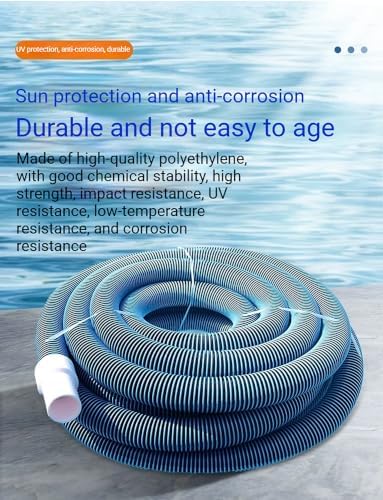 Pool Vacuum Hose, Kink-Free Swivel Cuff, Spiral-Wound Design(1.5insh,30m/98ft) - Image 4