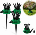 360° Multi-Directional Lawn Sprinkler for Yard & Garden, Precision Irrigation with Wide Coverage, Stable Rotating & Easy-Connect Automatic Watering System for Grass, Roof Cooling & Outdoor Fun (3pcs) by Unknown