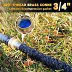 Hopegiver 5/8’’ Short Soaker Hose 6 ft-2 Pack with Brass Fitting for Tree - Image 3